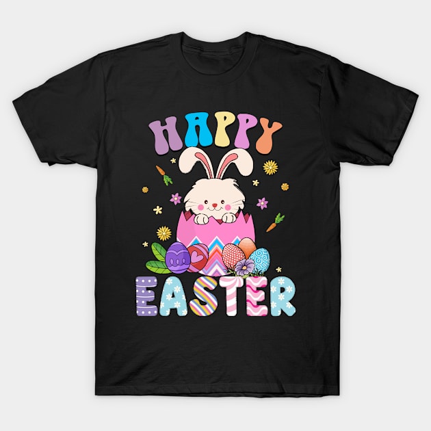 Happy Easter Bunny Seal Cute Egg Hunting T-Shirt by inksplashcreations